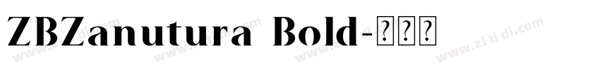 ZBZanutura Bold字体转换